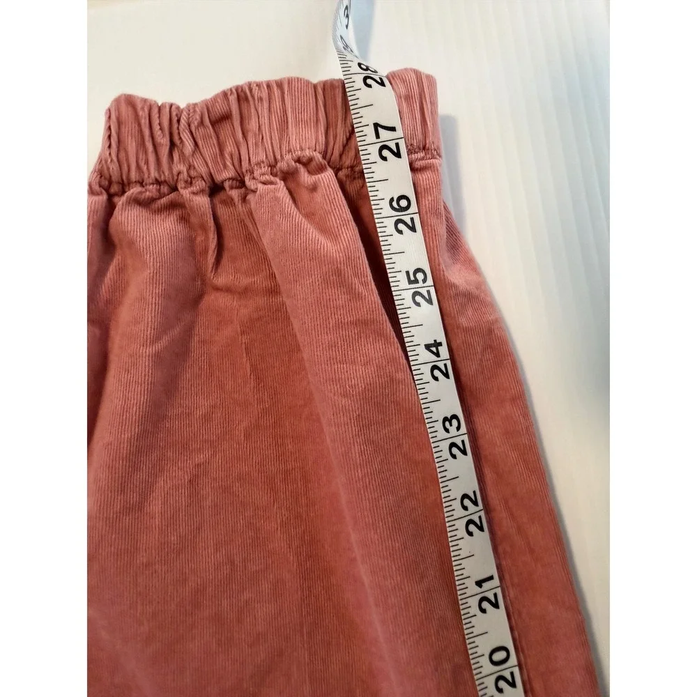 Boden Pink Corduroy Jogger Pants Elastic Waist Ankle Cuff‎ Women's Size 10L